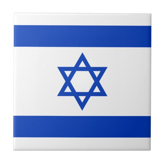 Israëlische vlag tegeltje (Voorkant)