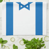 Israëlische vlag theedoek (Gevouwen)