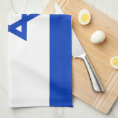 Israëlische vlag theedoek (Quarter Fold)