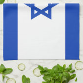 Israëlische vlag theedoek (Gevouwen)