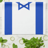Israëlische vlag theedoek (Gevouwen)