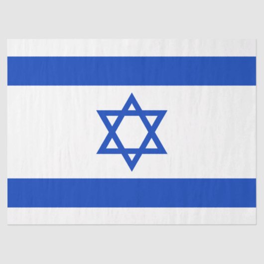Israëlische vlag tissuepapier (Voorkant)