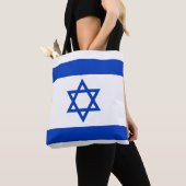 Israëlische vlag tote bag (Dichtbij)