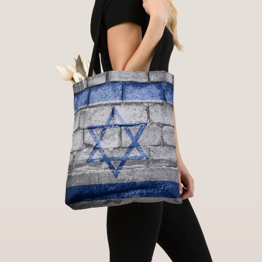 Israëlische vlag tote bag (Dichtbij)