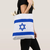 Israëlische vlag tote bag (Dichtbij)
