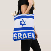 Israëlische vlag tote bag (Dichtbij)