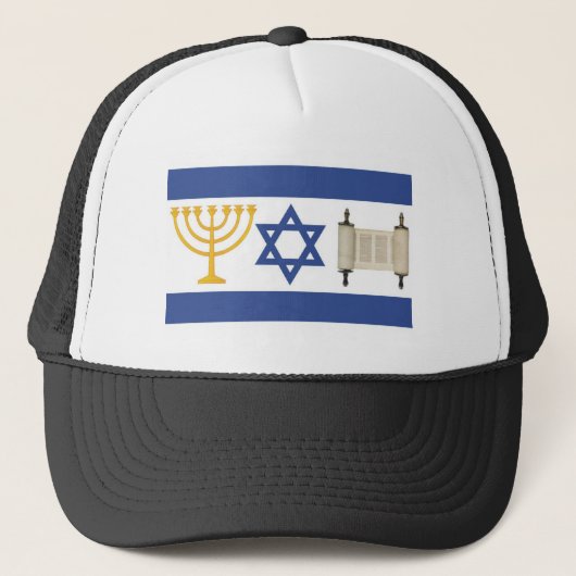 Israëlische vlag trucker pet (Voorkant)