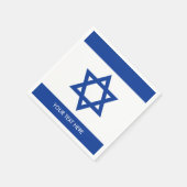 Israëlische vlag van Israël aangepaste partij serv Servet (Hoek)