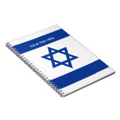 Israëlische vlag van Israël aangepaste spirale lap Notitieboek (Rechterzijde)