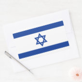 Israëlische vlag van Israël rechthoeksticker Rechthoekige Sticker (Envelop)