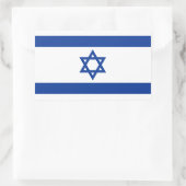 Israëlische vlag van Israël rechthoeksticker Rechthoekige Sticker (Tas)