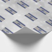 Israëlische vlag van Zion Blue Silver Cadeaupapier (Hoek)