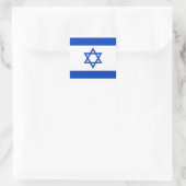 Israëlische vlag vierkante sticker (Tas)