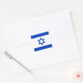 Israëlische vlag vierkante sticker (Envelop)