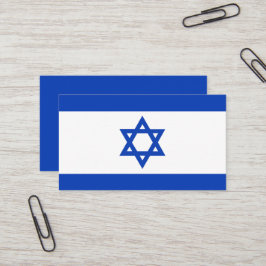 Israëlische vlag visitekaartje