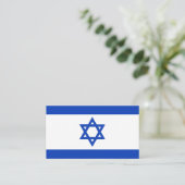 Israëlische vlag visitekaartje (Staand voorkant)
