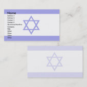 Israëlische vlag visitekaartje (Voorkant / Achterkant)