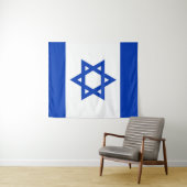 Israëlische vlag wandkleed (In Situ (horizontaal))