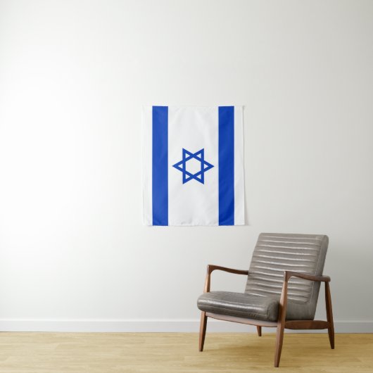 Israëlische vlag wandkleed (In situ)