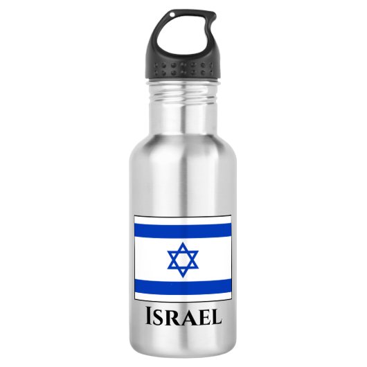 Israëlische vlag waterfles  (Voorkant)
