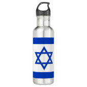 Israëlische vlag waterfles  (Voorkant)