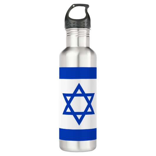 Israëlische vlag waterfles  (Voorkant)