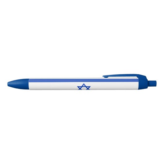 Israëlische vlag zwarte inkt pen (Bovenkant)
