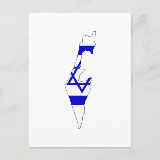 Israëlische vlaggenkaart briefkaart (Voorkant)
