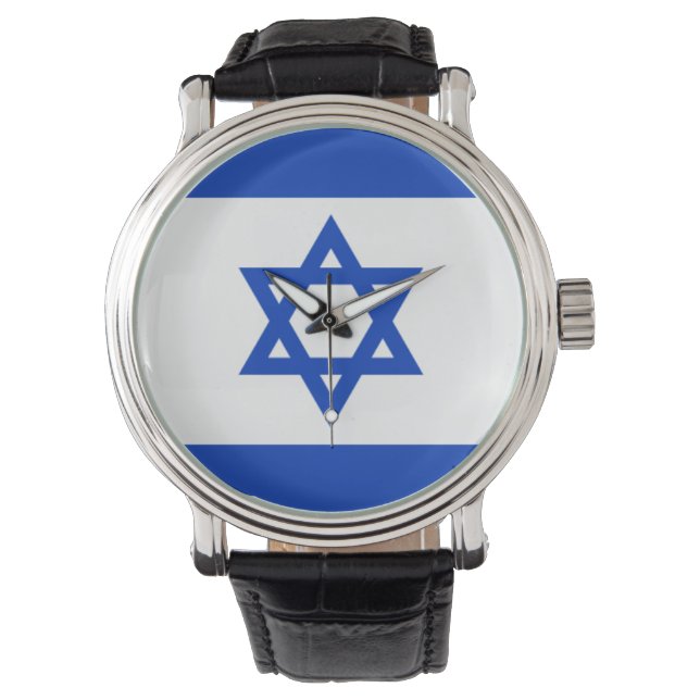 Israëlische vlaggenontwerper horloge (Voorkant)