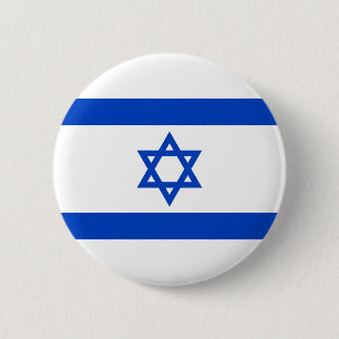 Israëlische vlaggenproducten ronde button 5,7 cm
