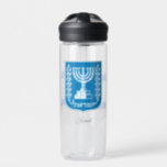 Israëlische wapenstilstand, Menorah, vlag, Israël Waterfles<br><div class="desc">Waterflesje met patriottisch Israëlisch wapenschild,  vlag en trendy design van Israël - houd van mijn land,  kamperen,  wandelen,  sport of gewoon dagelijkse waterflesjes om u te helpen gehydrateerd te blijven.</div>