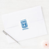 Israëlische wapenstilstand  ronde sticker (Envelop)