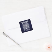 Israëlische wapenstilstand vierkante sticker (Envelop)