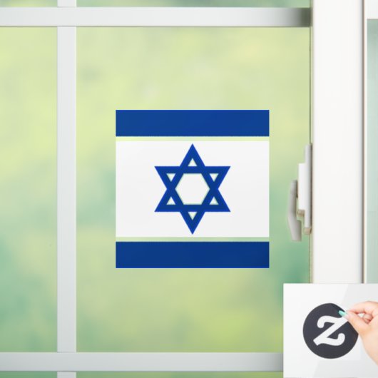 israëlvensterschil raamsticker (Huis)
