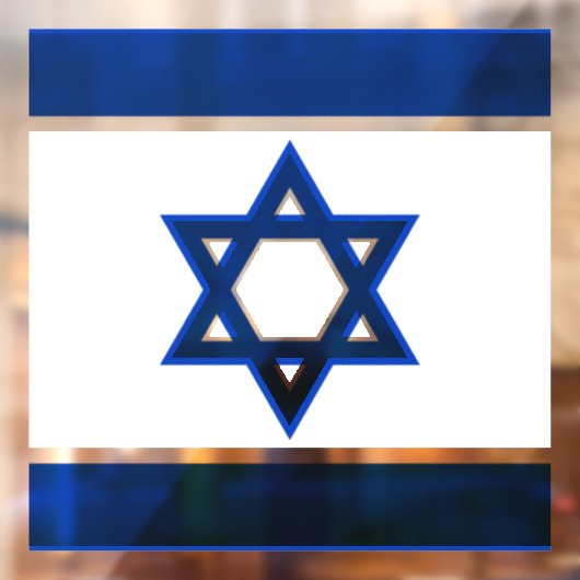 israëlvensterschil raamsticker (Vel 2)