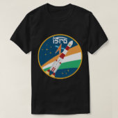 ISRO Indian Space Research PSLV Rocket Space Desig T-shirt (Design voorkant)