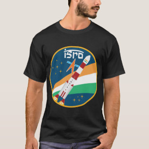 ISRO Indian Space Research PSLV Rocket Space Desig T-shirt