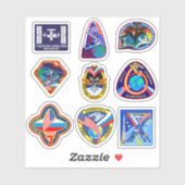 ISS-01-09 Expeditie Internationaal Ruimtestation Sticker (Vel)