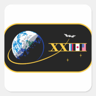 ISS-bemanningen: Expeditie 23 Vierkante Sticker