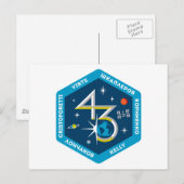 ISS-bemanningen:  Expeditie 43 Briefkaart (Voorkant / Achterkant)