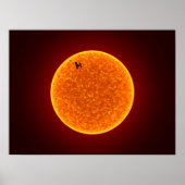 ISS en de zon Poster (Voorkant)