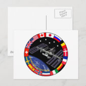 ISS-leden Composite Logo Briefkaart (Voorkant / Achterkant)