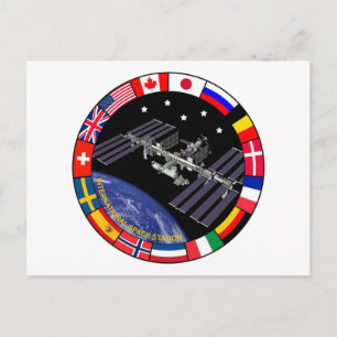 ISS-leden Composite Logo Briefkaart