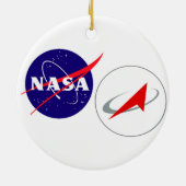 ISS-leden Composite Logo Keramisch Ornament (Achterkant)