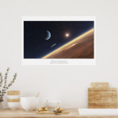 ISS op avontuurlijk gebied Poster (Keuken)
