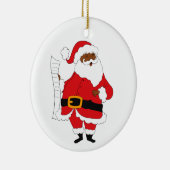 Issa Black Santa Keramisch Ornament (Rechts)