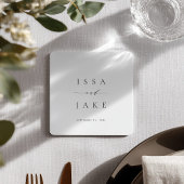 ISSA Minimalist Square Paper Coaster Kartonnen Onderzetters
