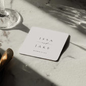 ISSA Minimalistisch Vierkant Papieren Coaster Kartonnen Onderzetters