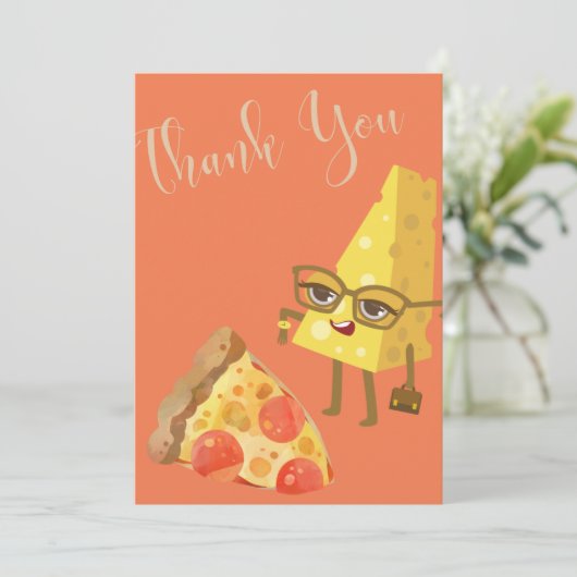 Issa Pizza - Hartelijk dank Kaart (Staand voorkant)