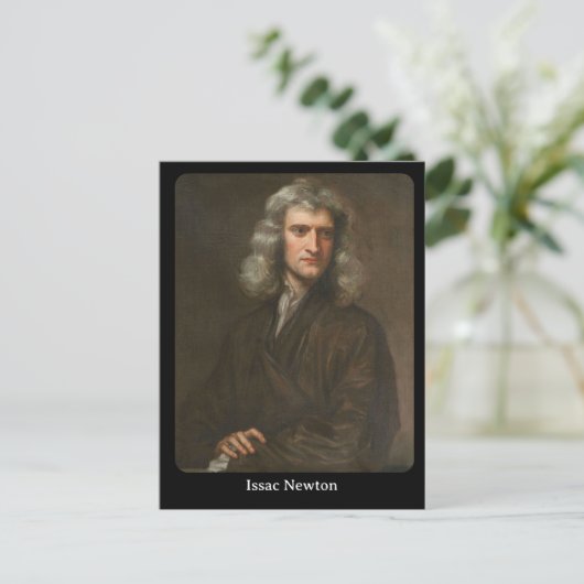 Issac Newton Briefkaart (Staand voorkant)